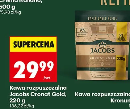 Kawa rozpuszczalna Cronat Gold promocja w Biedronka
