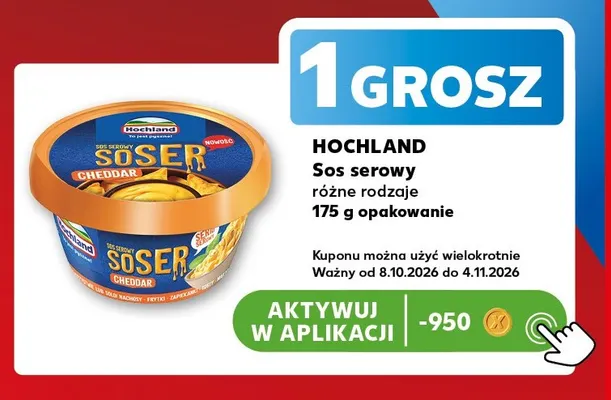 Sos serowy Hochland promocja w Kaufland