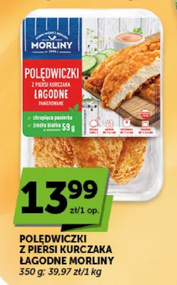Polędwiczki z piersi kurczaka łagodne Morliny promocja w Euro Sklep