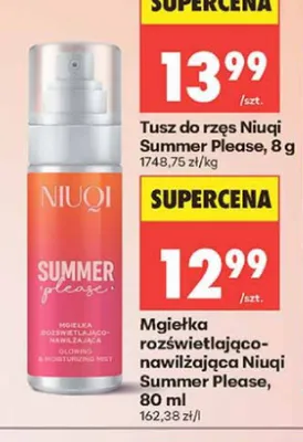 Mgiełka rozświetlająco-nawilżająca Niuqi Summer Please promocja w Biedronka