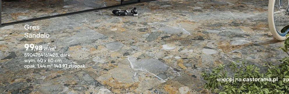 Płytki Sandalo dark promocja w Castorama