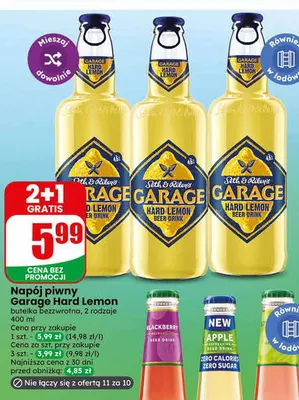 Napój piwny Garage Hard Lemon promocja w Dino