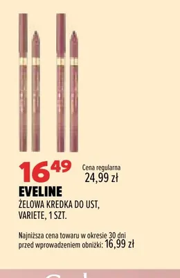 Żelowa kredka do ust Variete Eveline promocja w Drogerie Natura