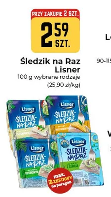 Śledzik na Raz Lisner w sosie koperkowym promocja w Społem Częstochowa