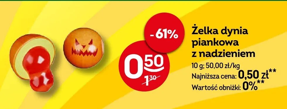 Żelka dynia piankowa z nadzieniem promocja w Żabka