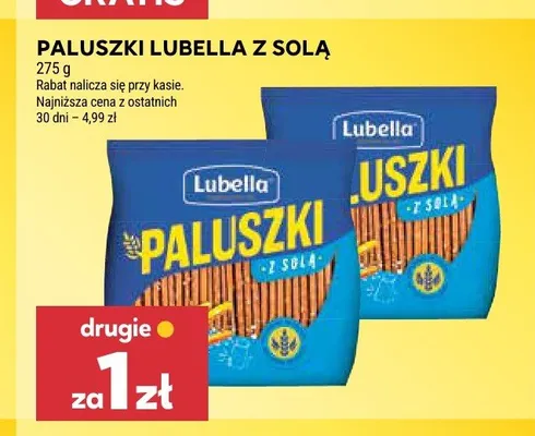 Paluszki Lubella z solą promocja w Stokrotka
