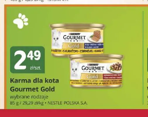 Karma dla kota Gourmet Gold promocja w Marketvita