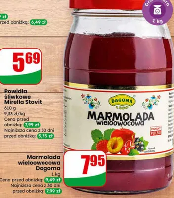 Marmolada wieloowocowa promocja w Dino