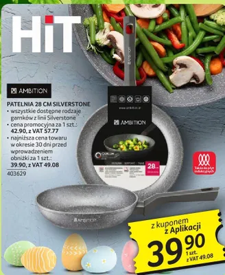 Patelnia Ambition 28 cm Silverstone promocja w Selgros