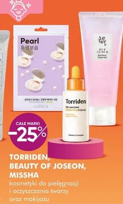 Kosmetyki do pielęgnacji i oczyszczania twarzy oraz makijażu Torriden, Beauty of Joseon, Missha promocja w Super-Pharm