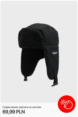 Czapka beanie zapinana na zatrzask Cropp promocja w Cropp