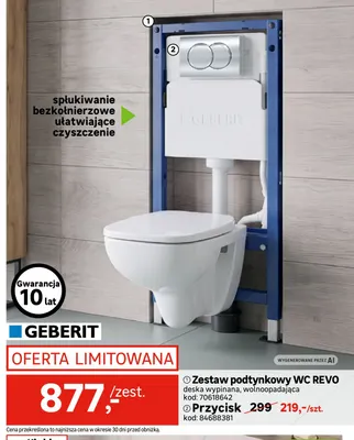 Zestaw podtynkowy Wc Revo Geberit promocja w Leroy Merlin
