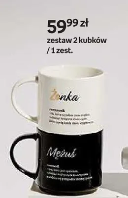 Zestaw 2 kubków ślubnych Żonka Mężuś promocja w Empik