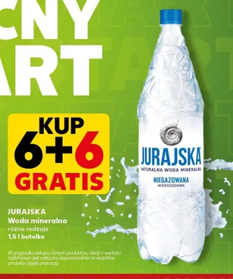 Woda mineralna niegazowana JURAJSKA promocja w Kaufland