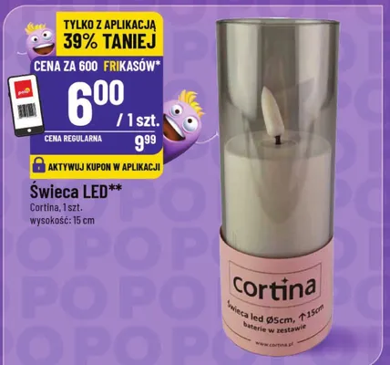 Świeca LED 15 cm promocja w POLOmarket