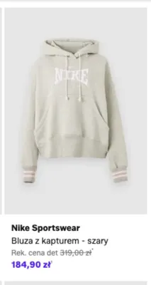 Bluza z kapturem Nike Sportswear szary promocja w Lounge by Zalando