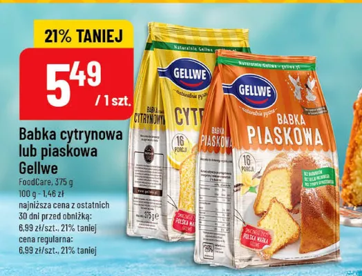 Babka cytrynowa lub piaskowa promocja w POLOmarket