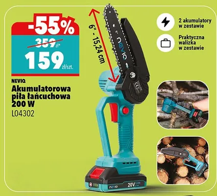 Akumulatorowa piła łańcuchowa 200 W L04302 promocja w Biedronka Home