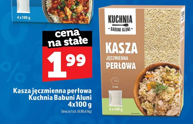 Kasza jęczmienna perłowa Kuchnia Babuni Aluni promocja w TOPAZ