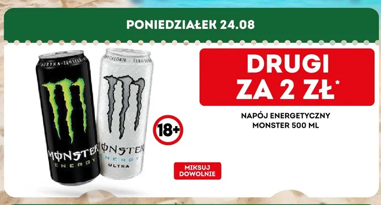 Napój energetyczny Monster Energy Ultra promocja w Żabka
