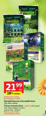 Specjalistyczne mieszanki traw promocja w Auchan