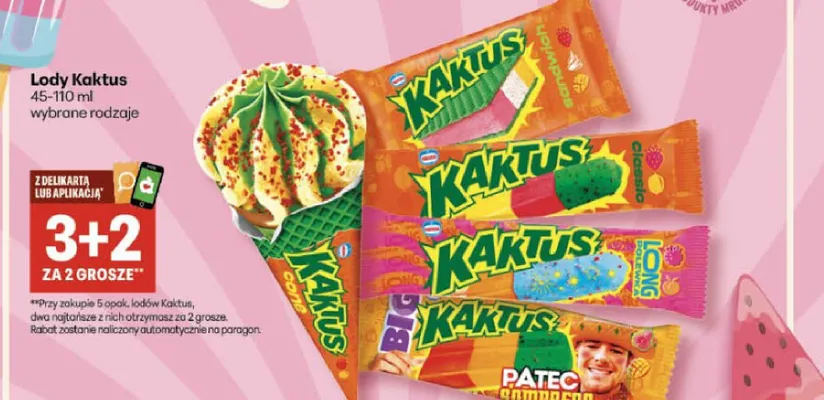 Lody Kaktus promocja w Delikatesy Centrum