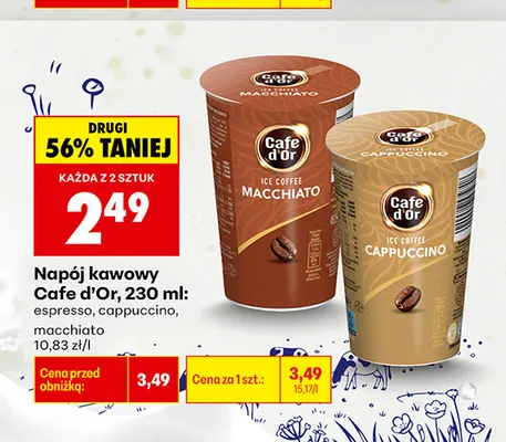 Napój kawowy Cafe d'Or macchiato promocja w Biedronka