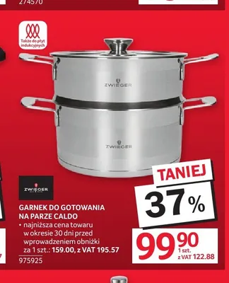 Garnek do gotowania na parze Caldo Zwieger promocja w Selgros