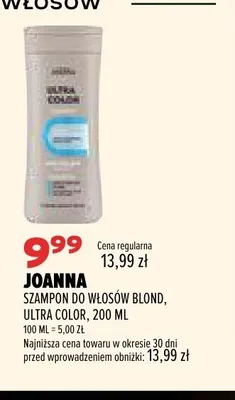 Szampon do włosów blond Joanna Ultra Color promocja w Drogerie Natura
