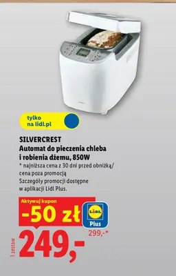 Automat do pieczenia chleba i robienia dżemu Silvercrest promocja w Lidl
