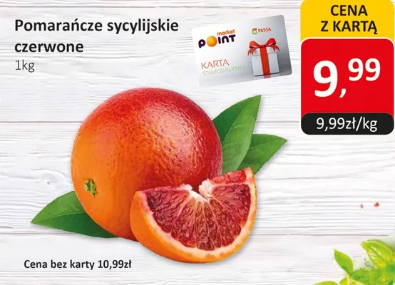 Pomarańcze sycylijskie czerwone 1kg promocja w Market Point