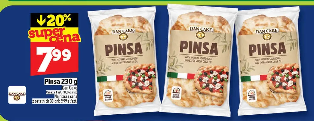 Pinsa Dan Cake promocja w TOPAZ
