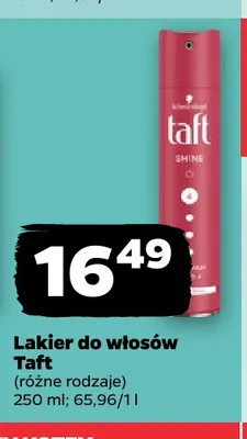 Lakier do włosów Taft promocja w Netto
