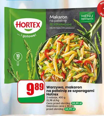 Warzywa na patelnię ze szparagami Hortex promocja w Dino