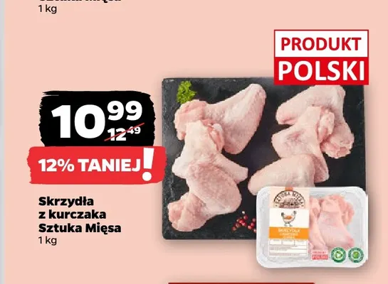 Skrzydła z kurczaka Sztuka Mięsa promocja w Netto