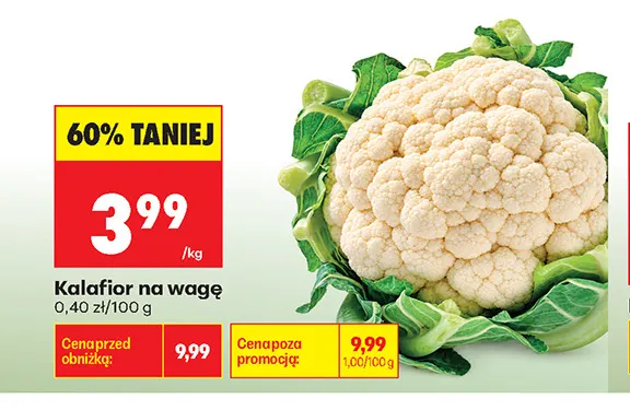 Kalafior promocja w Biedronka