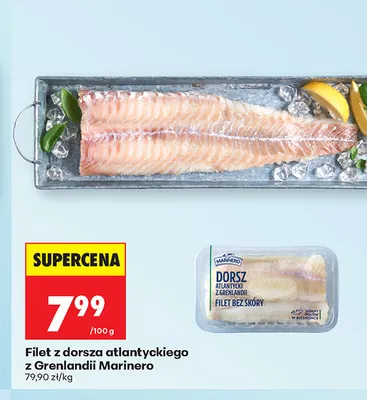 Filet z dorsza atlantyckiego z Grenlandii Marinero promocja w Biedronka