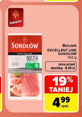 Boczek Excellent Line Sokołów promocja w Carrefour Market