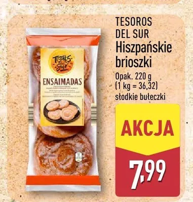 Hiszpańskie brioszki Tesoros del Sur promocja w Aldi