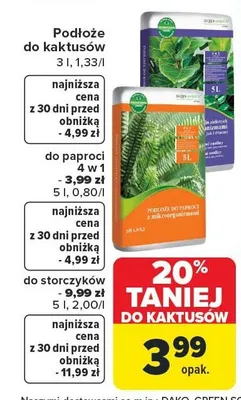 Podłoże do kaktusów promocja w Carrefour