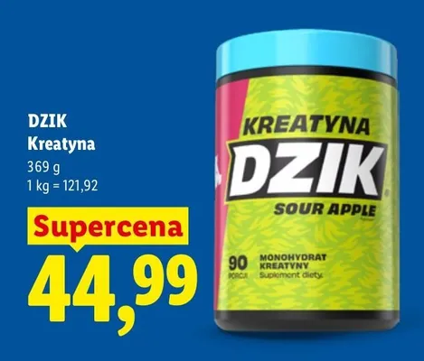 Kreatyna DZIK Sour Apple promocja w Lidl
