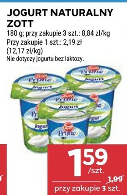 Jogurt naturalny zott promocja w Stokrotka