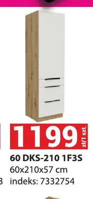 Szafka kuchenna Aria 60 DKS-210 1F3S promocja w Merkury Market