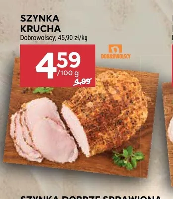 Szynka krucha Dobrowolscy promocja w Stokrotka
