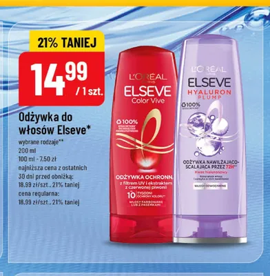Odżywka do włosów L'Oreal Elseve Color Vive promocja w POLOmarket