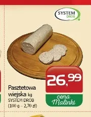 Pasztetowa wiejska System Drob promocja w MALINKA