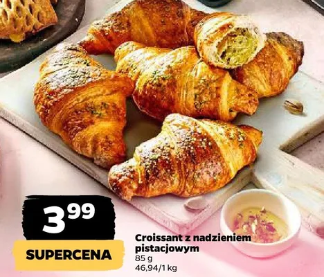 Croissant z nadzieniem pistacjowym promocja w Netto