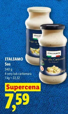 Sos carbonara promocja w Lidl