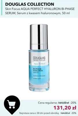 Serum z kwasem hialuronowym Douglas Collection Skin Focus Aqua Perfect Hyaluron Bi-Phase promocja w Douglas
