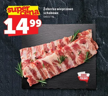 Żeberka wieprzowe schabowe promocja w TOPAZ